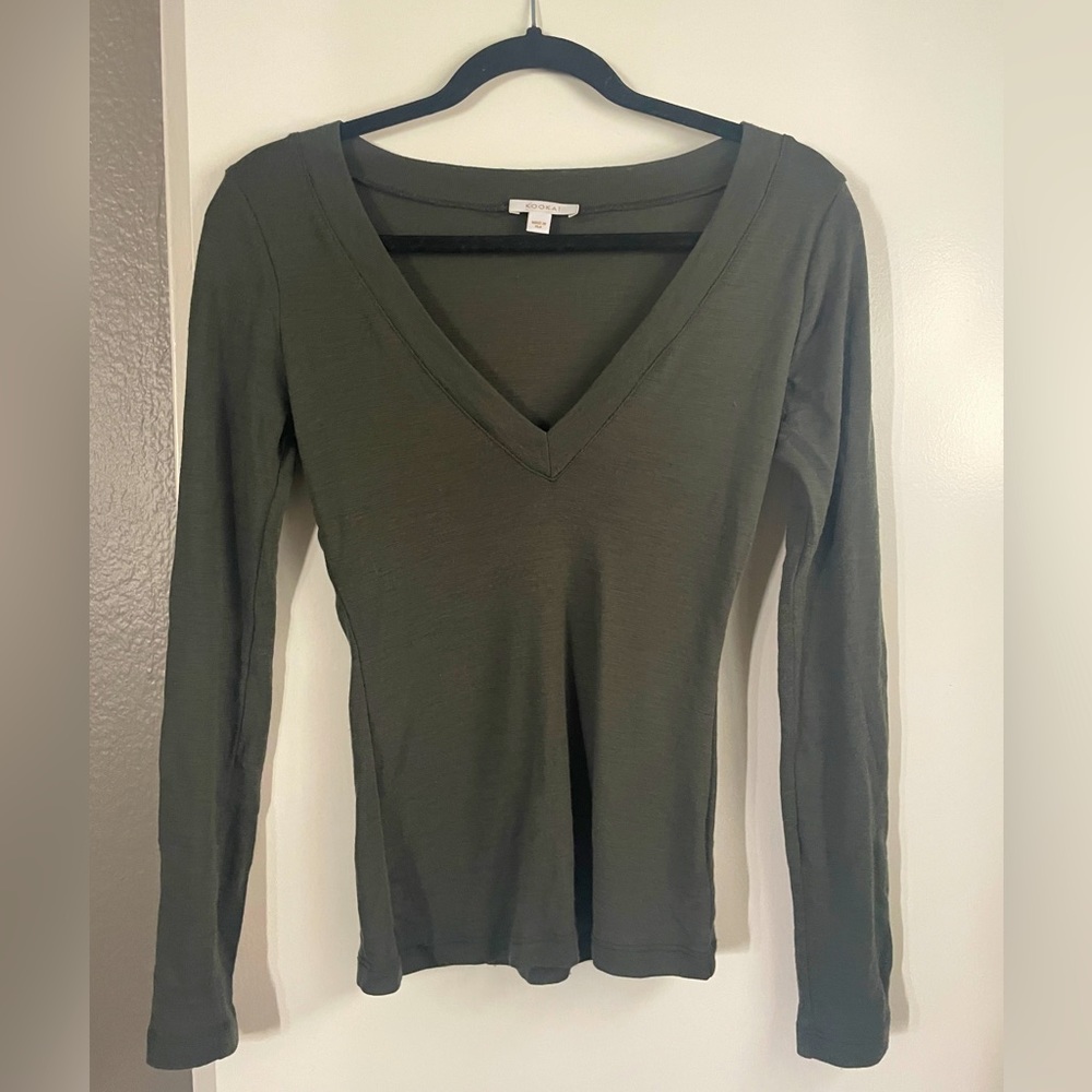 Kookai V neck long sleeve